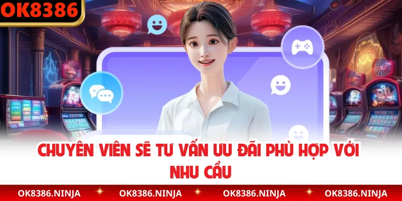 Chuyên viên sẽ tư vấn ưu đãi phù hợp với nhu cầu